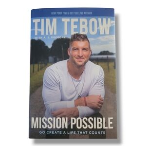 Tim Tebow Hard Backed Book Mission Impossible.